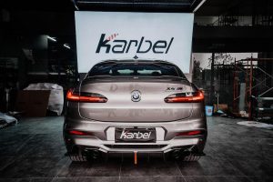 สปอยเลอร์หลังคา Carbon Fiber BMW X4 X4M X4MC G02/F98 Coupe ทรง Karbel ปี 2019-ON