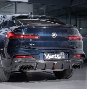 สปอยเลอร์หลังคา Carbon Fiber BMW X4 X4M X4MC G02/F98 Coupe ทรง Karbel ปี 2019-ON