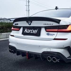สปอยเลอร์ Carbon Fiber BMW M3 G80 3 Series 330i M340i G20 Sedan ทรง Karbel V1
