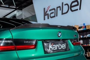 สปอยเลอร์ Carbon Fiber BMW M3 G80 3 Series 330i M340i G20 Sedan ทรง Karbel V2
