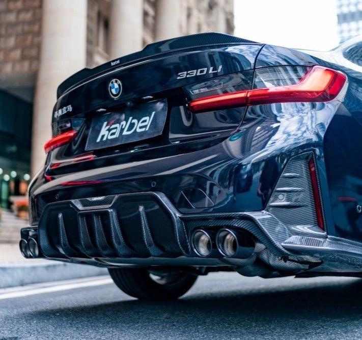 สปอยเลอร์ Carbon Fiber BMW M3 G80 3 Series 330i M340i G20 Sedan ทรง Karbel V2