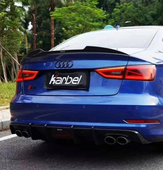 สปอยเลอร์ Carbon Fiber Audi RS3 S3 A3 8V/8V.5 Sedan ทรง Karbel