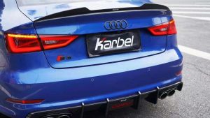 สปอยเลอร์ Carbon Fiber Audi RS3 S3 A3 8V/8V.5 Sedan ทรง Karbel