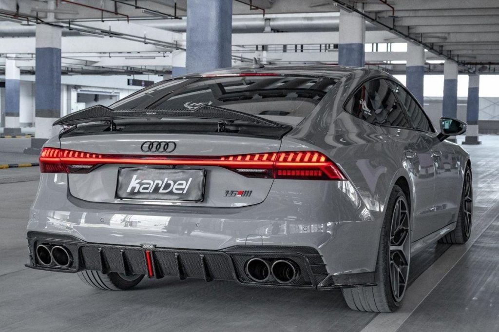 สปอยเลอร์ Carbon Fiber Audi RS7 S7 A7 C8 ทรง Karbel V2