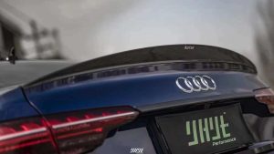 สปอยเลอร์ Carbon Fiber Audi S4 A4 B9 / B9.5 Sedan ทรง Karbel V2 Dry Carbon