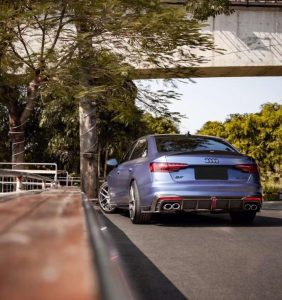 สปอยเลอร์ Carbon Fiber Audi S4 A4 B9 / B9.5 Sedan ทรง Karbel V2 Dry Carbon