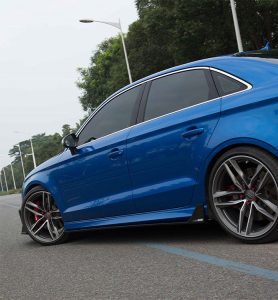 สเกิร์ตข้าง Carbon Fiber Audi RS3 S3 A3 8V.5 ทรง Karbel ปี 2017-2020