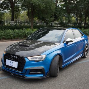 สเกิร์ตข้าง Carbon Fiber Audi RS3 S3 A3 8V.5 ทรง Karbel ปี 2017-2020