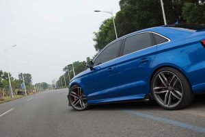 สเกิร์ตข้าง Carbon Fiber Audi RS3 S3 A3 8V.5 ทรง Karbel ปี 2017-2020