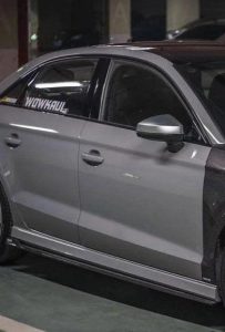 สเกิร์ตข้าง Carbon Fiber Audi RS3 8V ทรง Karbel ปี 2018-2020