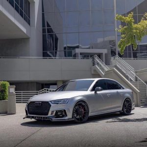 สเกิร์ตข้าง Carbon Fiber Audi S4 A4 S Line B9/B9.5 ทรง Karbel S-Line