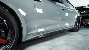 สเกิร์ตข้าง Carbon Fiber Audi S5 A5 B9.5 ทรง Karbel Dry Carbon ปี 2020-2025 (Side Skirts)