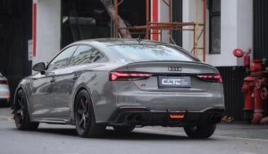 สเกิร์ตข้าง Carbon Fiber Audi S5 A5 B9.5 ทรง Karbel Dry Carbon ปี 2020-2025 (Side Skirts Extensions)