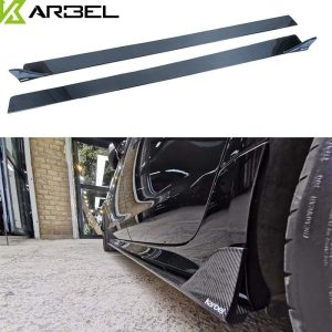 สเกิร์ตข้าง Carbon Fiber Audi S7 A7 S Line A7 C7.5 ทรง Karbel S-Line ปี 2016-2018