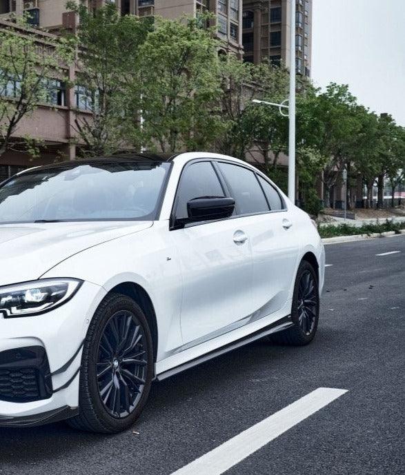 สเกิร์ตข้าง Carbon Fiber BMW 3 Series G20 Pre-LCI ทรง Karbel