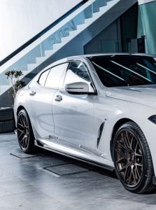 สเกิร์ตข้าง Carbon Fiber BMW 8 Series M850 840 G16 ทรง Karbel