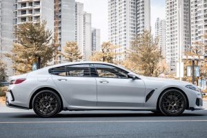 สเกิร์ตข้าง Carbon Fiber BMW 8 Series M850 840 G16 ทรง Karbel