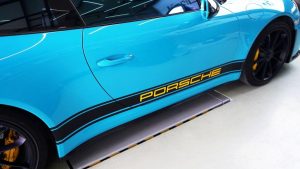 สเกิร์ตข้าง Carbon Fiber Porsche 911 991.1 991.2 GT3 4S GTS ทรง Karbel