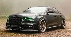 ชิ้นตกแต่งคาร์บอน Carbon Fiber Audi S4 A4 S Line B8.5 ทรง Karbel S-Line ปี 2013-2016