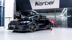 ลิ้นหน้า Carbon Fiber BMW 3 Series G20 330i M340i LCI ทรง Karbel V1 ปี 2023-ON
