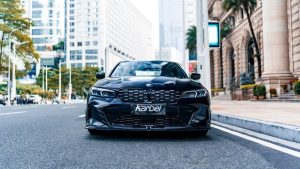 ลิ้นหน้า Carbon Fiber BMW 3 Series G20 330i M340i LCI ทรง Karbel V1 ปี 2023-ON