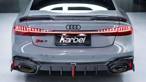 ดิฟฟิวเซอร์ Carbon Fiber Audi RS7 RS6 C8 ทรง Karbel ปี 2020-ON