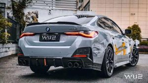 ดิฟฟิวเซอร์ Carbon Fiber BMW 4 Series G26 Gran coupe M440i 430i ทรง Karbel