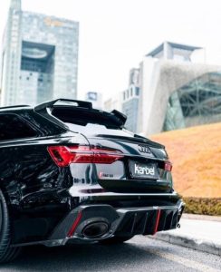 สปอยเลอร์หลังคา Carbon Fiber Audi RS6 C8 ทรง Karbel ปี 2020-ON