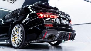 สปอยเลอร์หลังคา Carbon Fiber Audi RS6 C8 ทรง Karbel ปี 2020-ON