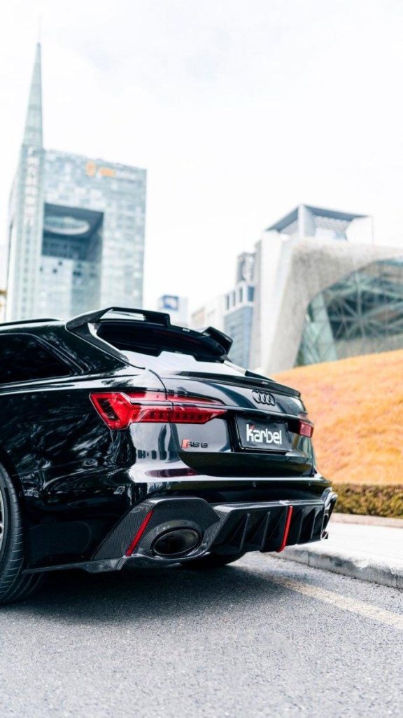 สปอยเลอร์ Carbon Fiber Audi RS6 C8 ทรง Karbel ปี 2020-ON