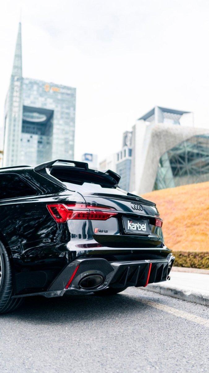 Rear Spoiler Carbon Fiber Audi RS6 C8 style Karbel year 2020-ON