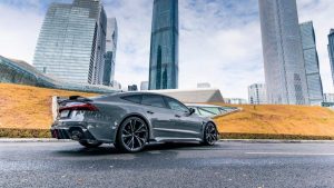 สเกิร์ตข้าง Carbon Fiber Audi RS7 RS6 C8 ทรง Karbel ปี 2020-ON