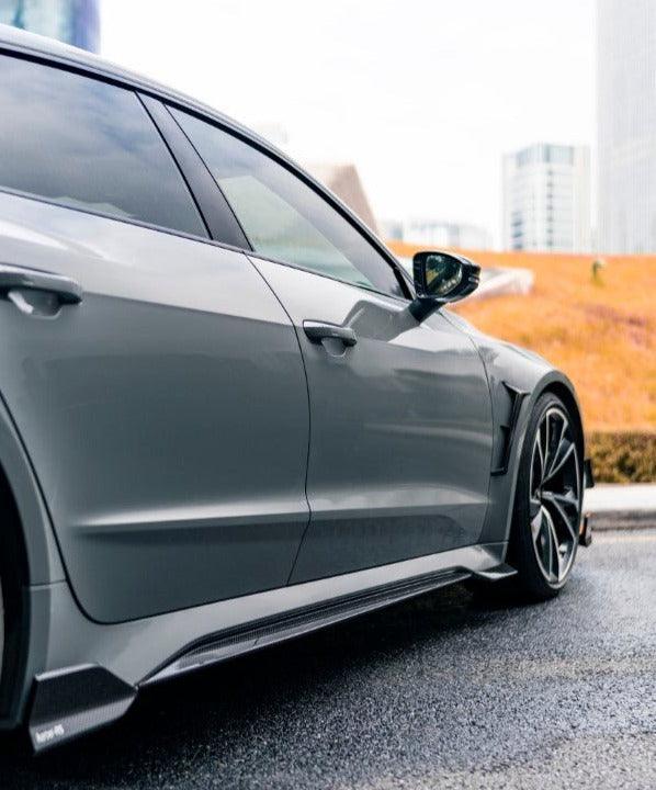 สเกิร์ตข้าง Carbon Fiber Audi RS7 RS6 C8 ทรง Karbel ปี 2020-ON