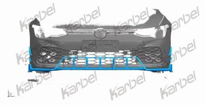 ลิ้นหน้า Carbon Fiber Volkswagen GTI MK8 ทรง Karbel