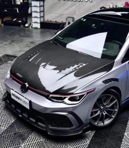 ลิ้นหน้า Carbon Fiber Volkswagen GTI MK8 ทรง Karbel