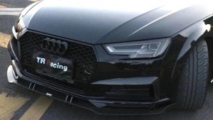 ลิ้นหน้า Carbon Fiber Audi A4 Allroad B9 ทรง Karbel ปี 2017-2019