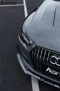 ลิ้นหน้า Carbon Fiber Audi A4 Allroad B9 ทรง Karbel ปี 2017-2019