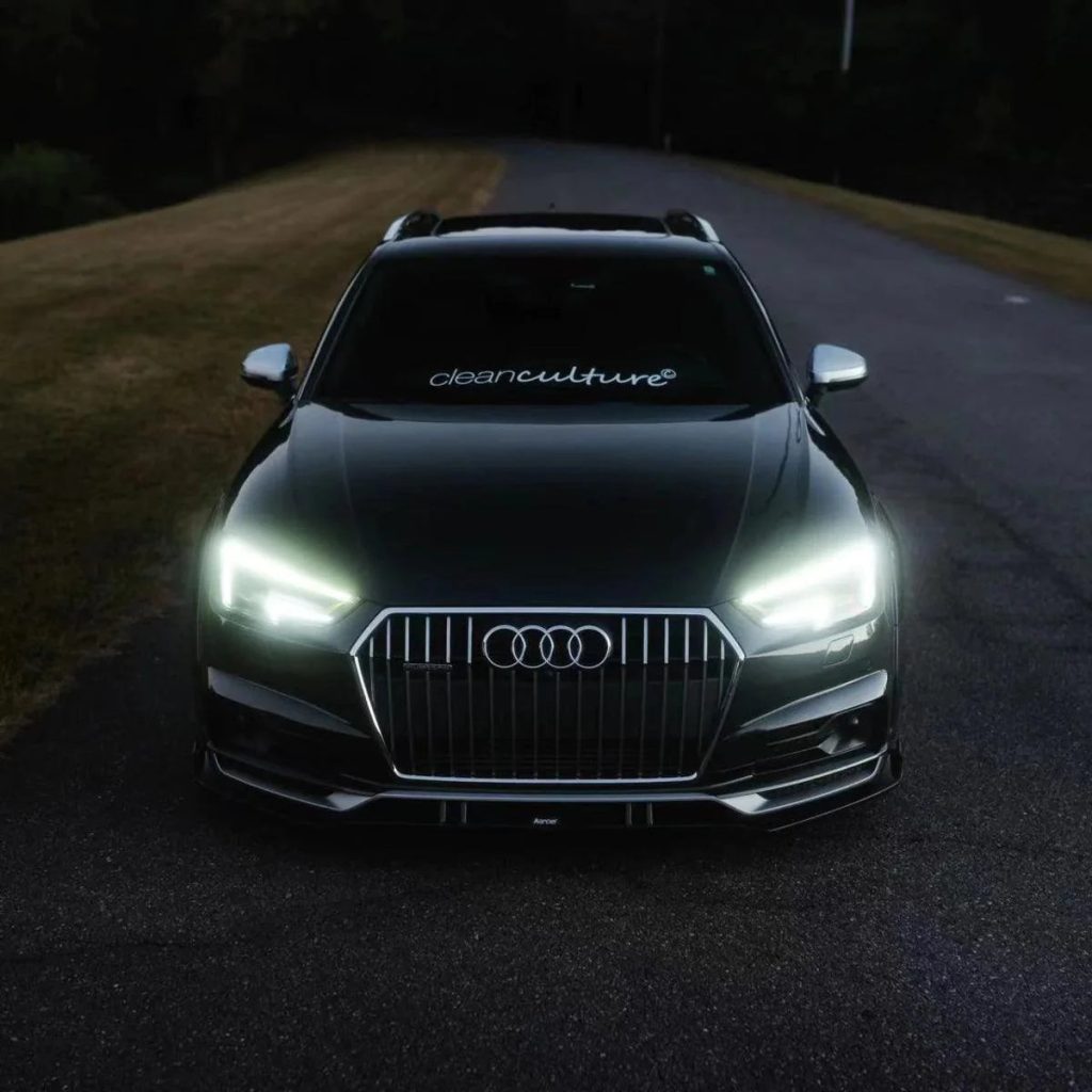 ลิ้นหน้า Carbon Fiber Audi A4 Allroad B9 ทรง Karbel ปี 2017-2019