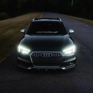 ลิ้นหน้า Carbon Fiber Audi A4 Allroad B9 ทรง Karbel ปี 2017-2019