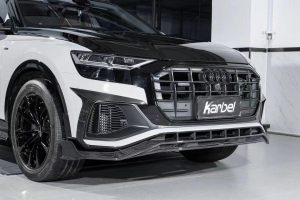 ลิ้นหน้า Carbon Fiber Audi SQ8 Q8 Pre-facelift ทรง Karbel ปี 2019-2023