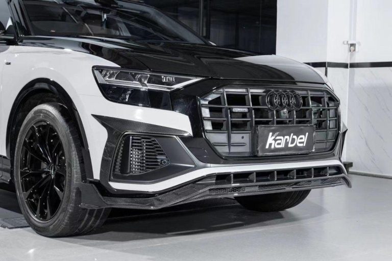 Front Lip Carbon Fiber Audi SQ8 Q8 Pre-facelift style Karbel year 2019-2023