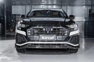 ลิ้นหน้า Carbon Fiber Audi SQ8 Q8 Pre-facelift ทรง Karbel ปี 2019-2023