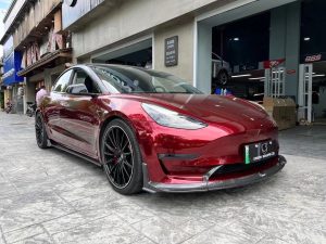 ลิ้นหน้า Carbon Fiber Tesla Model 3 / Performance ทรง Karbel
