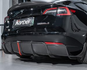 ดิฟฟิวเซอร์ Carbon Fiber Tesla Model 3 / Performance ทรง Karbel