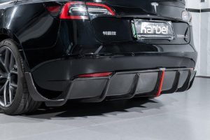 ดิฟฟิวเซอร์ Carbon Fiber Tesla Model 3 / Performance ทรง Karbel