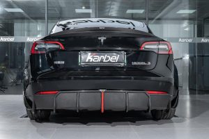 ดิฟฟิวเซอร์ Carbon Fiber Tesla Model 3 / Performance ทรง Karbel
