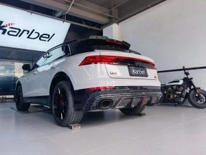 ดิฟฟิวเซอร์ Carbon Fiber Audi Q8 ทรง Karbel V1 ปี 2019-ON