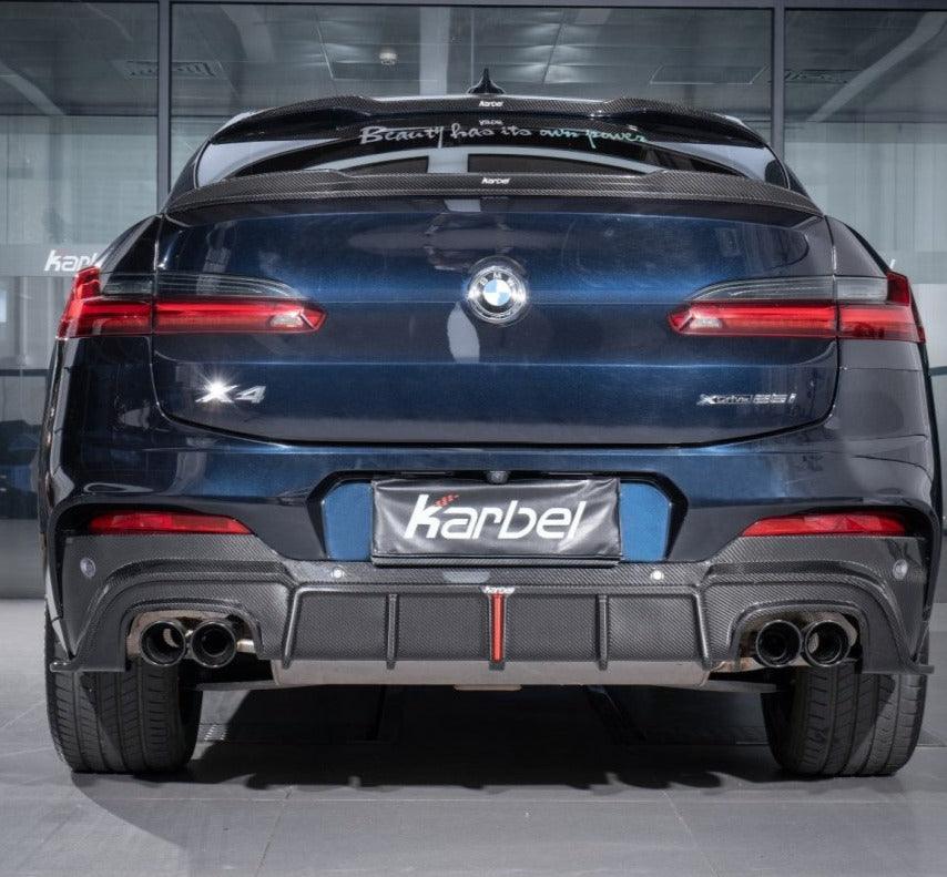ดิฟฟิวเซอร์ Carbon Fiber BMW X4 G02 ทรง Karbel ปี 2019-2021