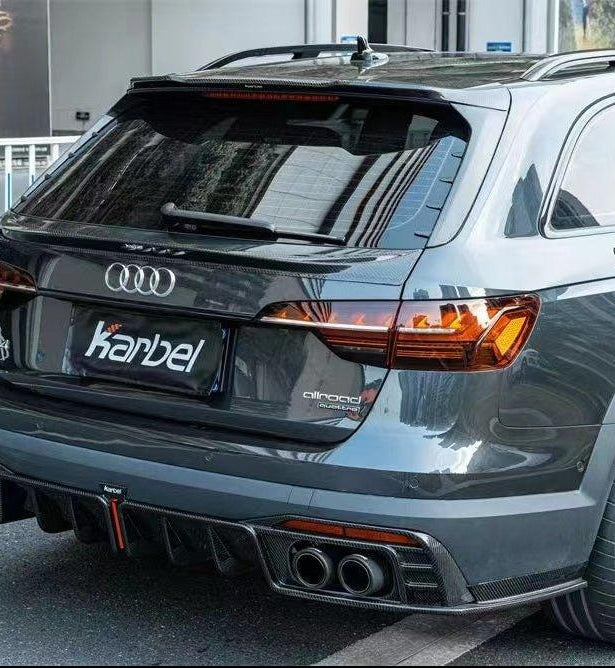 สปอยเลอร์หลังคา Carbon Fiber Audi A4 Allroad B9 B9.5 ทรง Karbel ปี 2017-ON