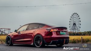 สปอยเลอร์ Carbon Fiber Tesla Model 3 / Performance Sedan ทรง Karbel